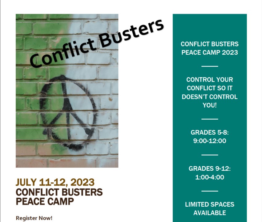 July 11-12, 2023 Conflict Busters Peace Camp